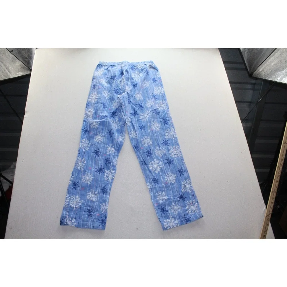 Joe Boxer Winter Pajama Pants Mens Medium Blue All-over Snowflake Print M